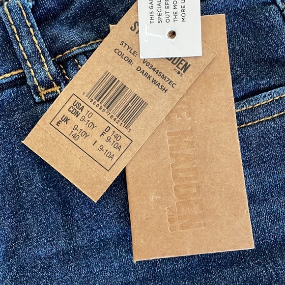 Steve Madden girls Size 10 Blue Jean Shorts Distressed NWT - Picture 4 of 4